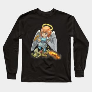 Saint Michael Chibi Long Sleeve T-Shirt